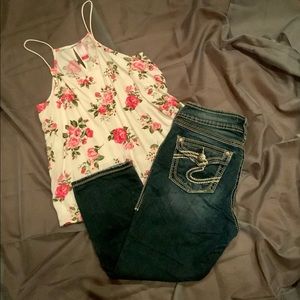 Silver capris